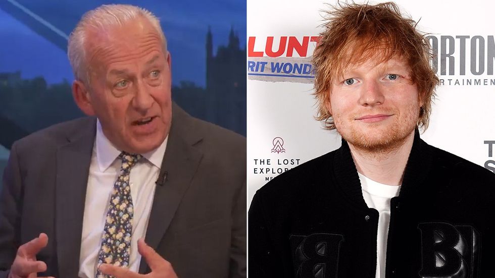 Peter Bleksley and Ed Sheeran