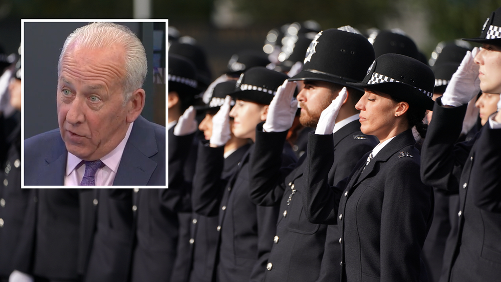 Peter Bleksley and Met Police officers