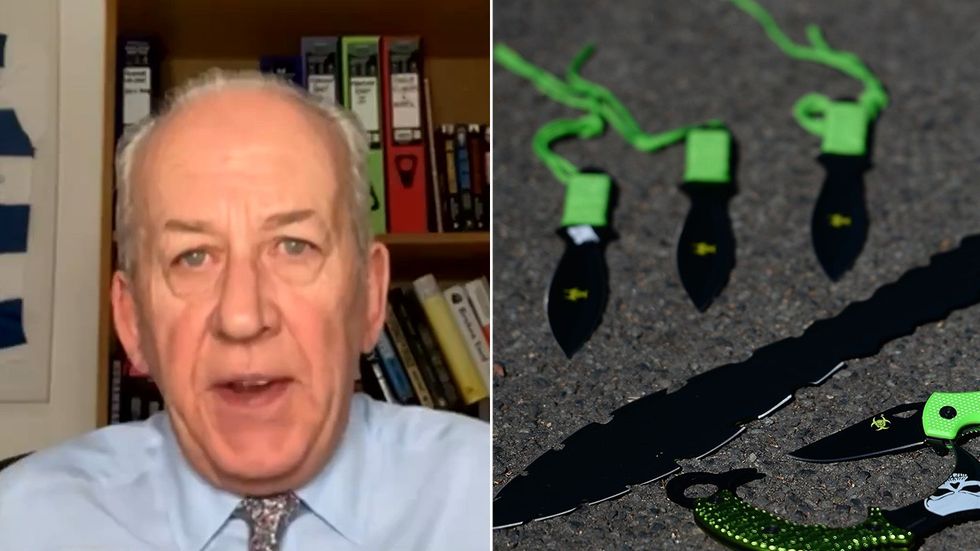 Peter Bleksley and zombie knives