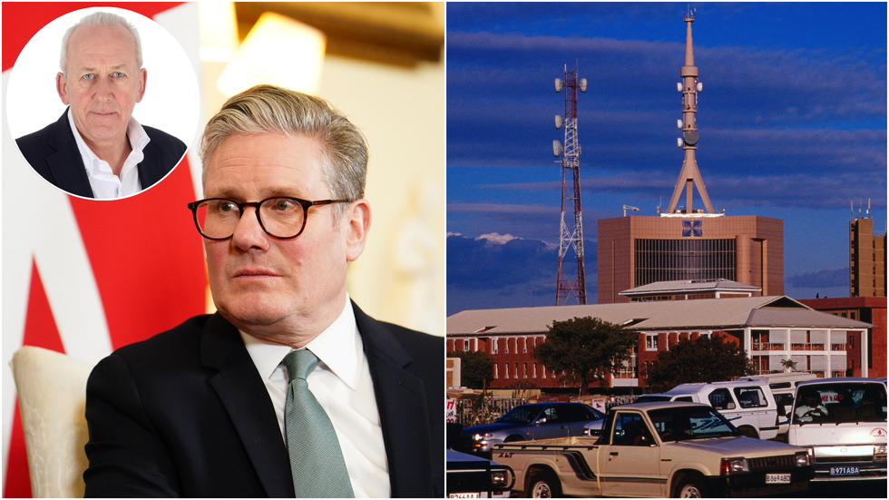 Peter Bleksley, Keir Starmer and Gaborone