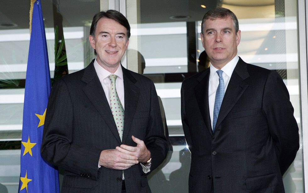 Peter Mandelson and Andrew Mountbatten-Windsor