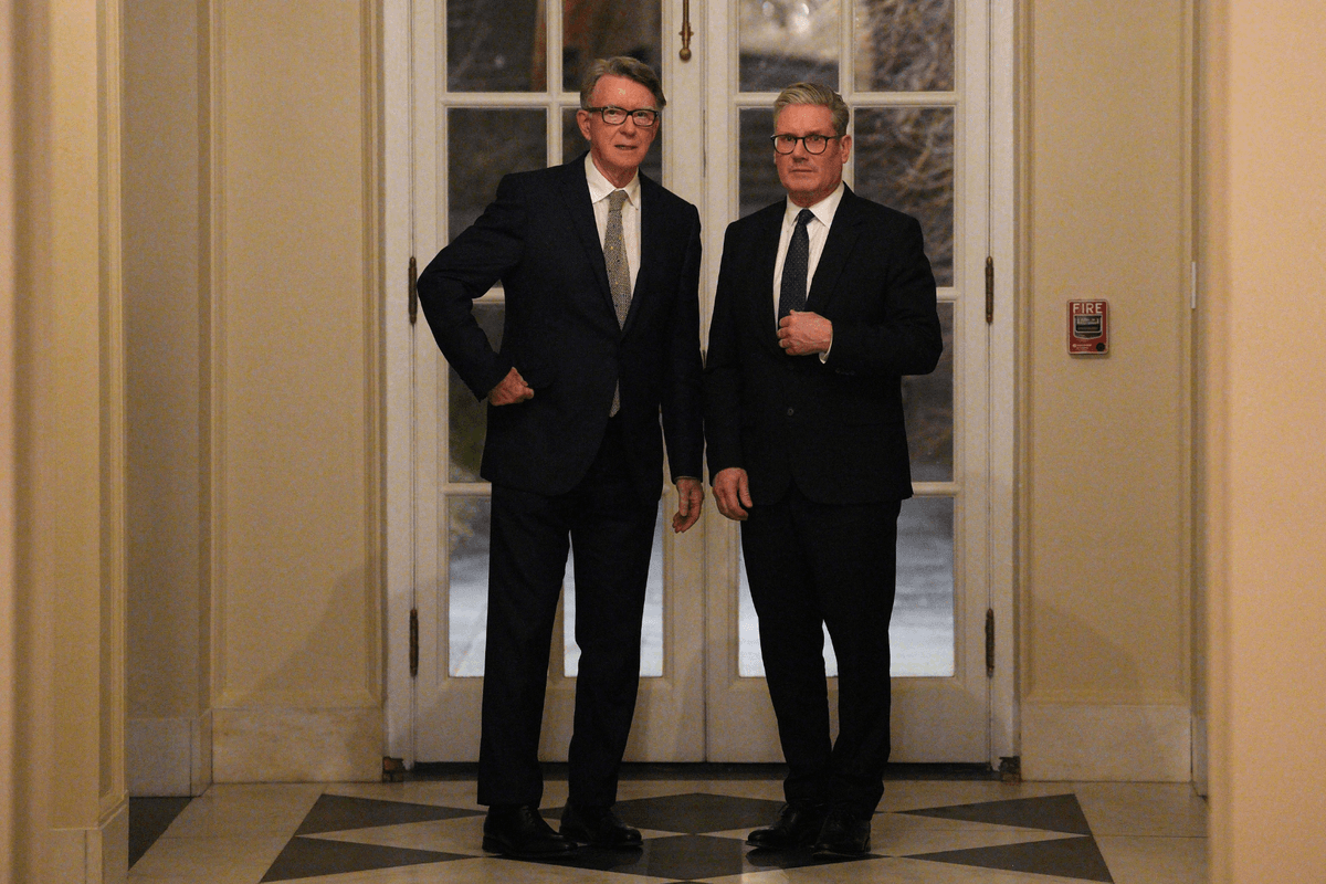 Peter Mandelson and Keir Starmer in Washington DC