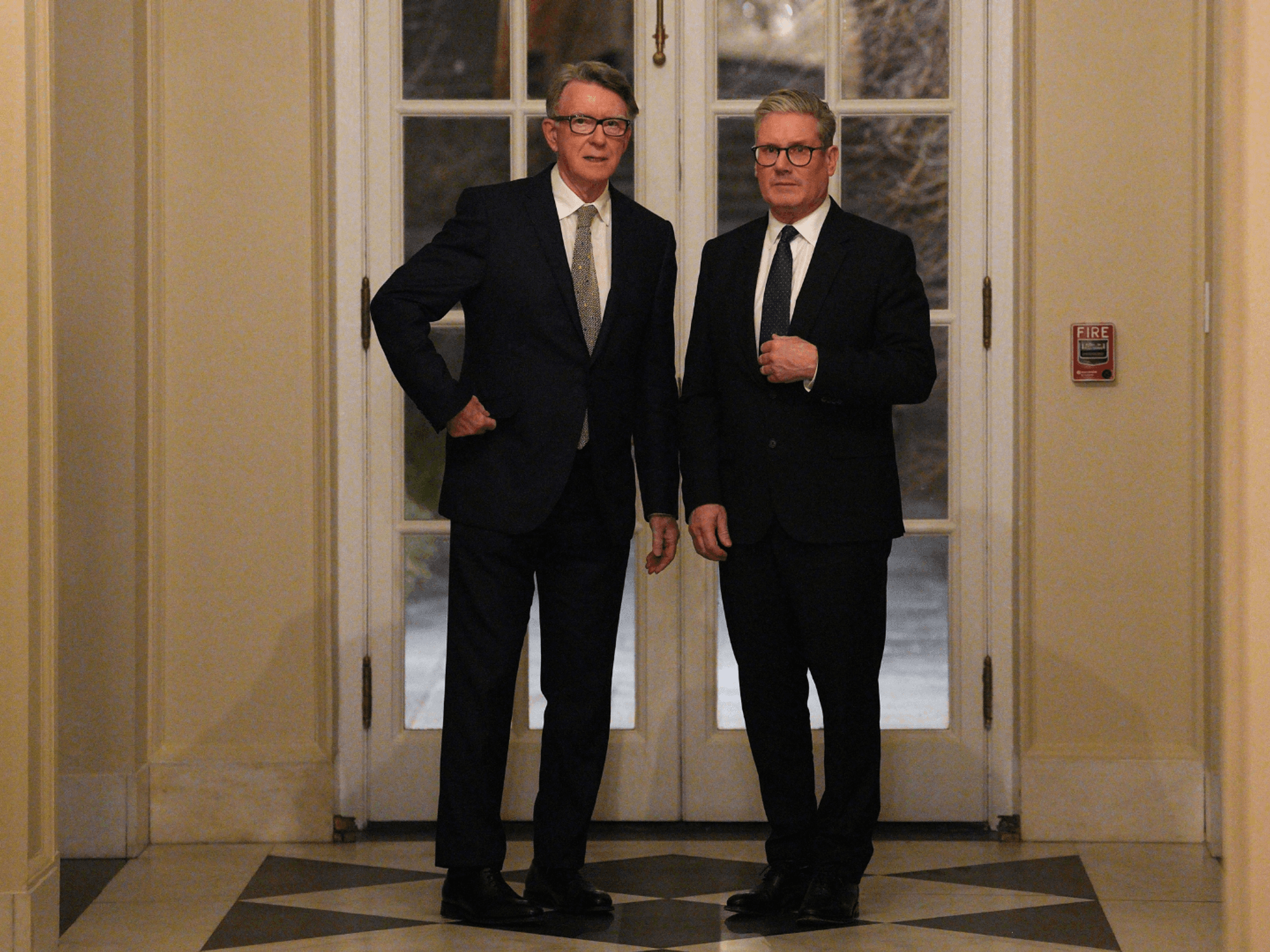 Peter Mandelson and Keir Starmer in Washington DC
