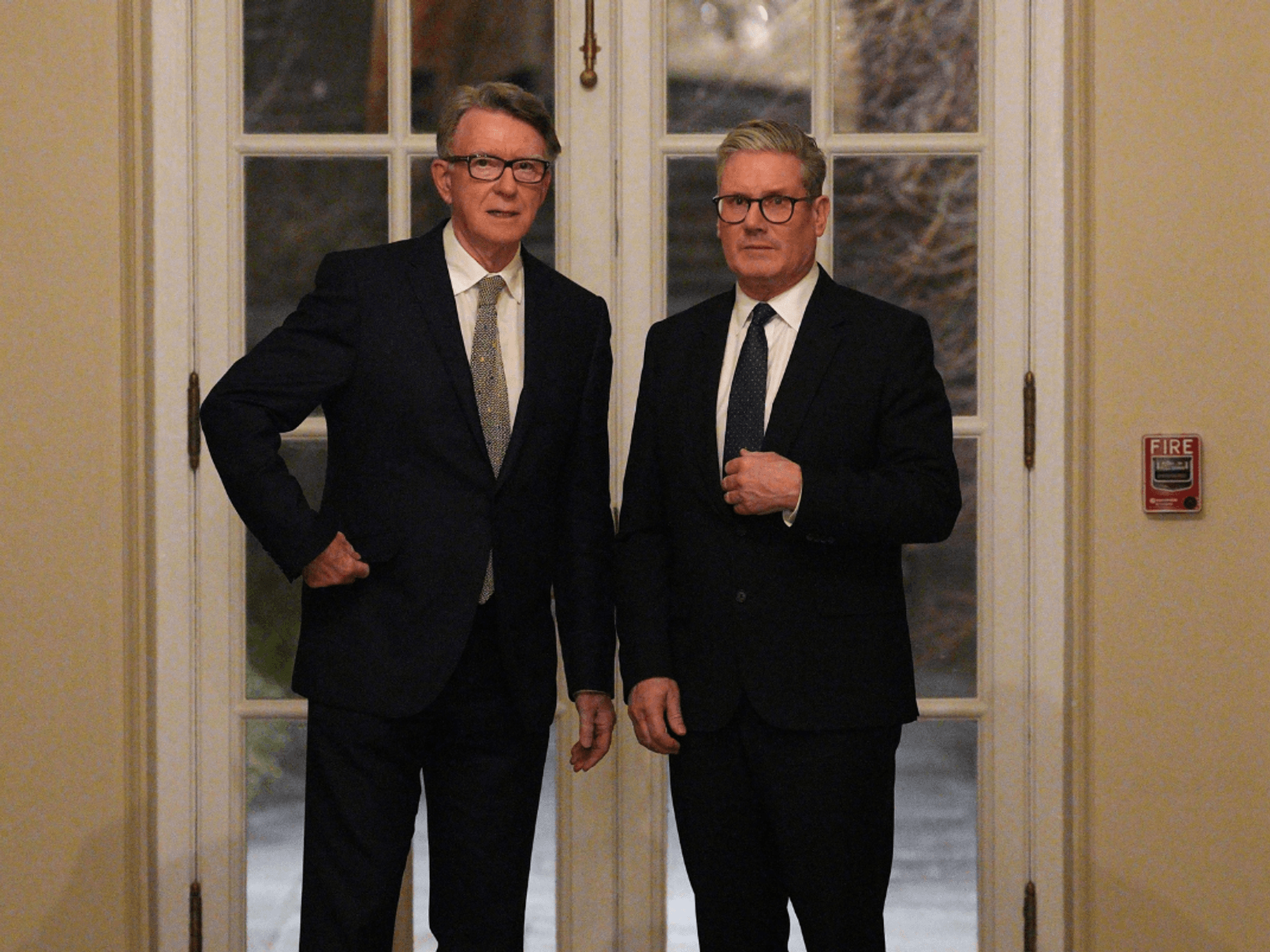 Peter Mandelson and Keir Starmer in Washington DC