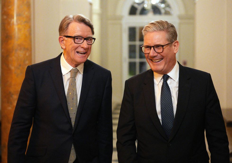 Peter Mandelson and Keir Starmer