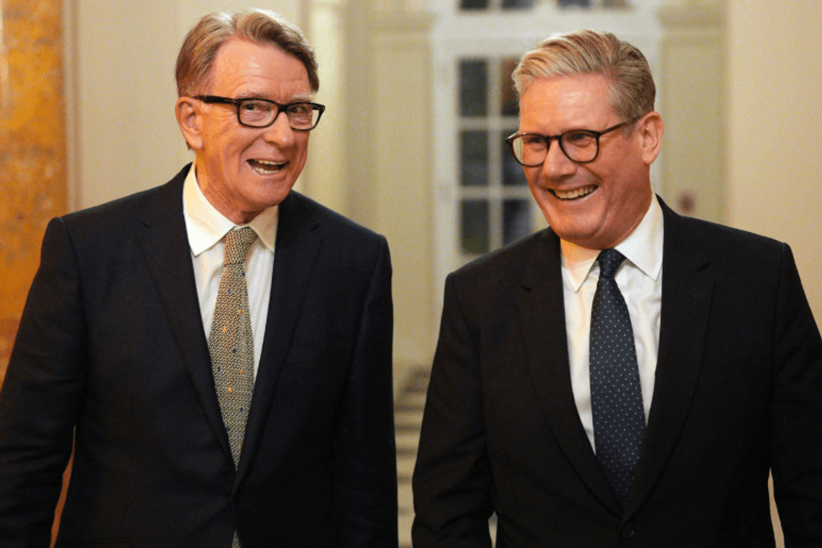 Peter Mandelson and Keir Starmer