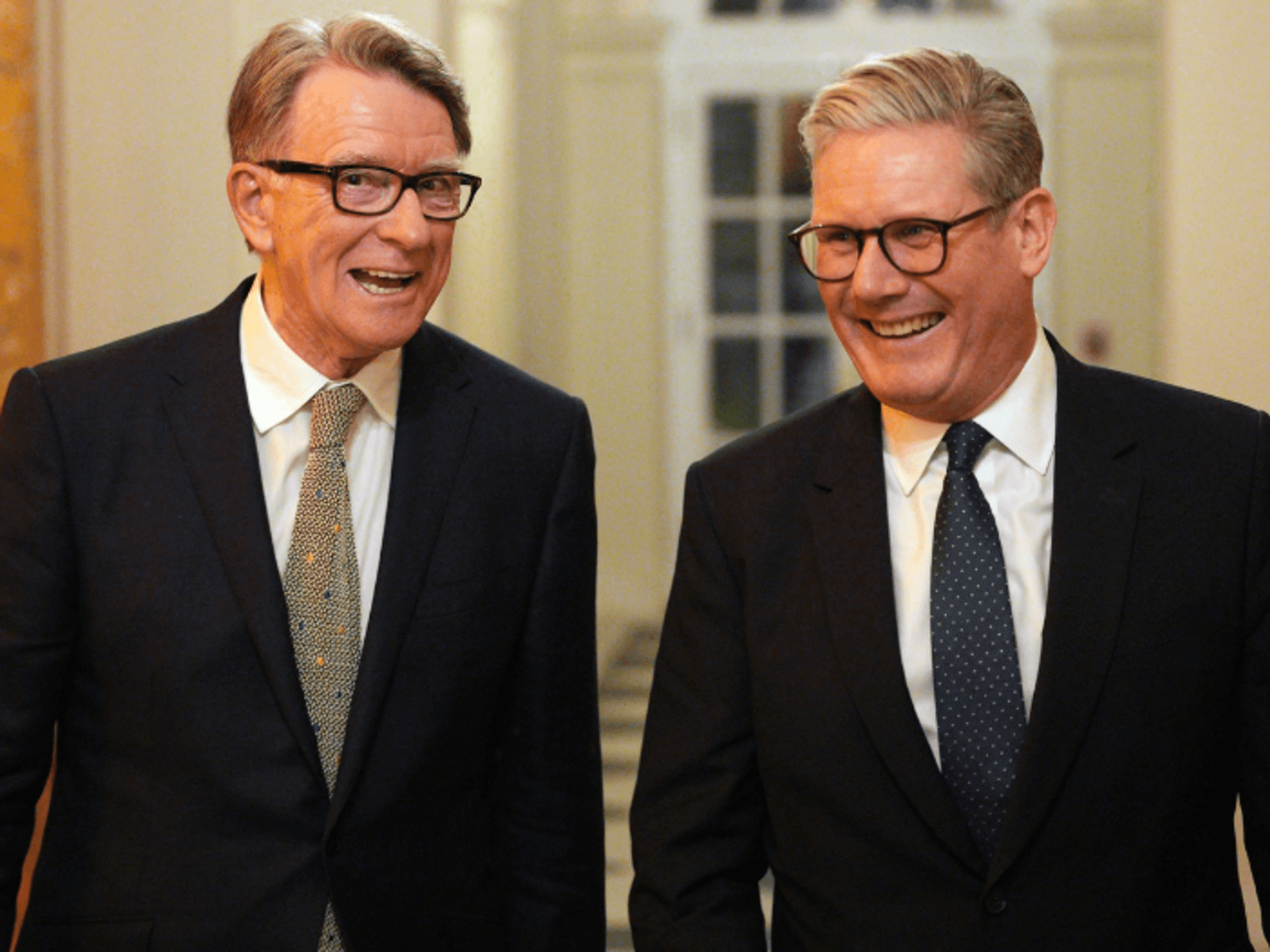 Peter Mandelson and Keir Starmer