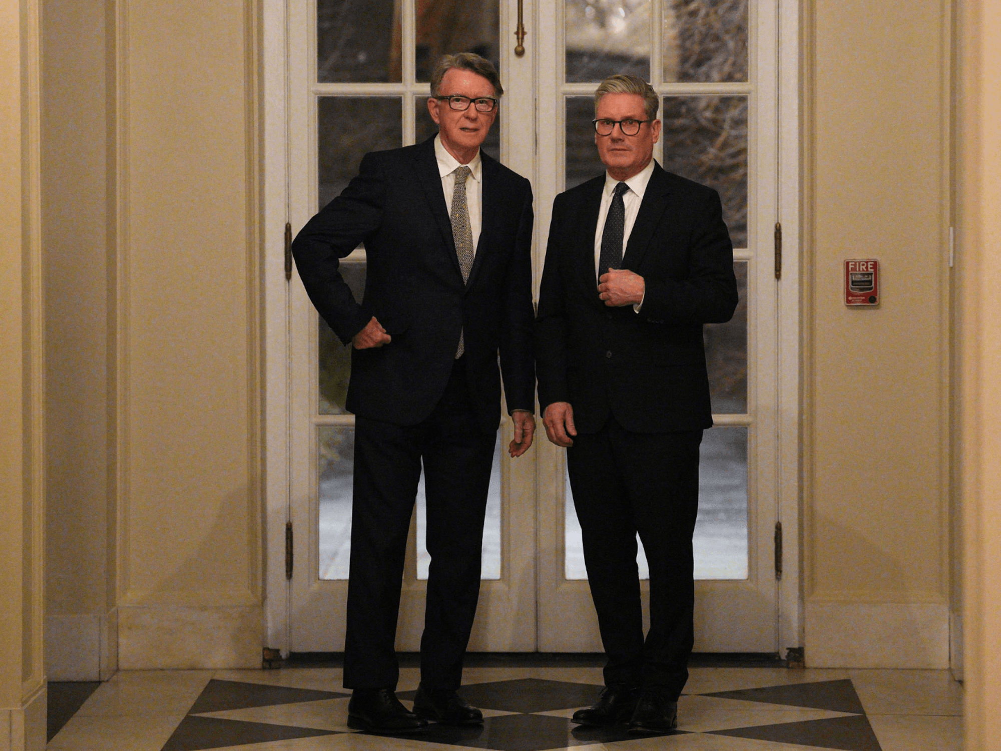 Peter Mandelson and Keir Starmer