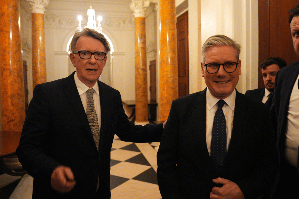 Peter Mandelson and Keir Starmer