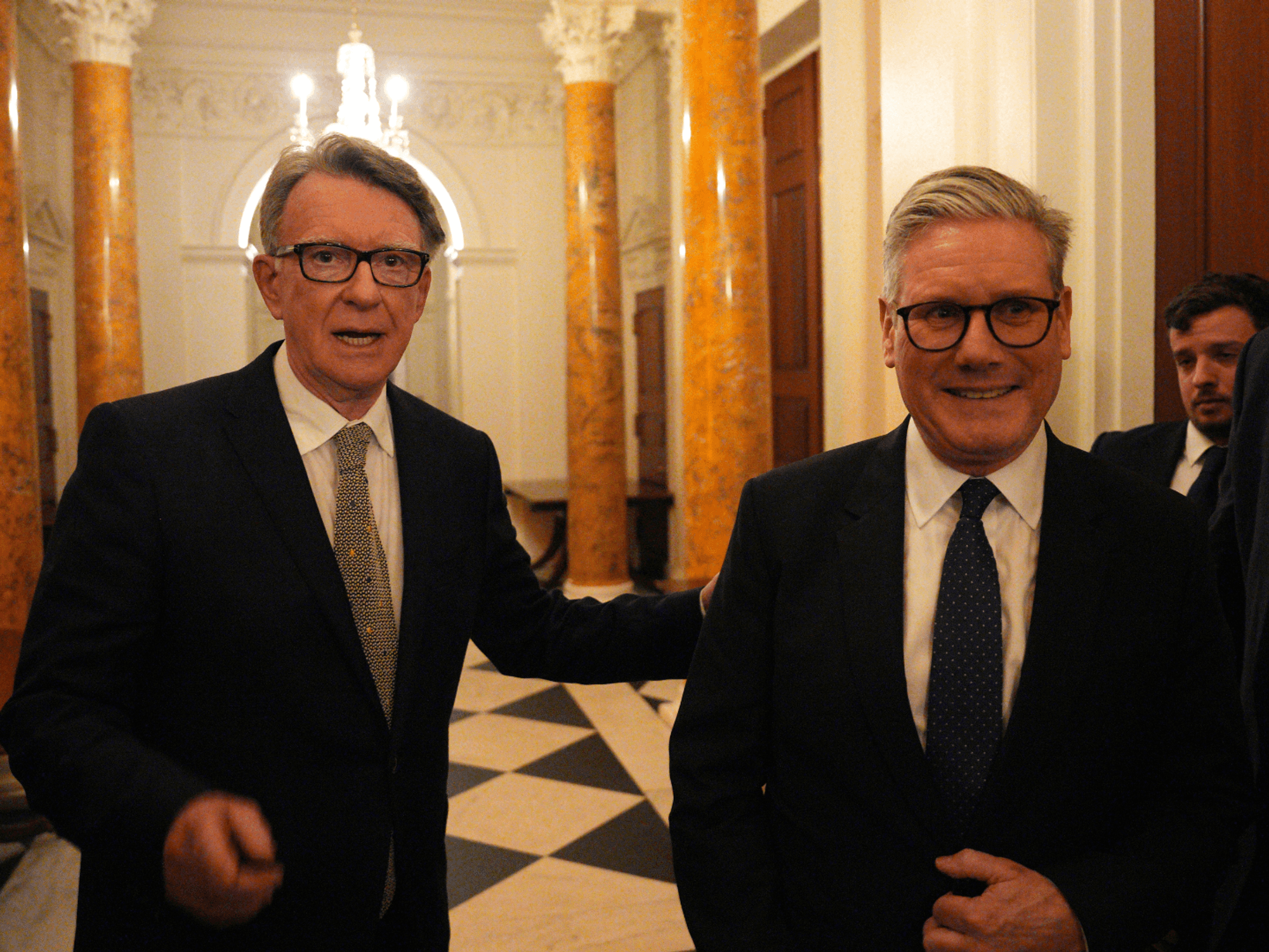 Peter Mandelson and Keir Starmer