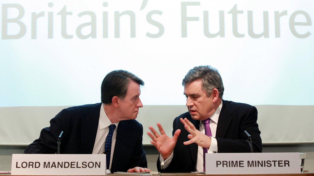 Peter Mendelson and Gordon Brown