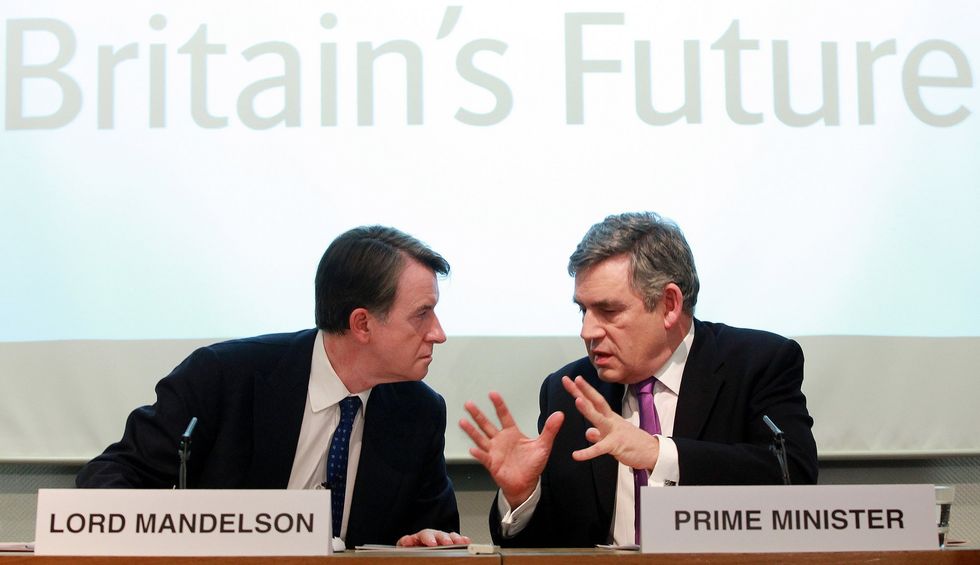 Peter Mendelson and Gordon Brown