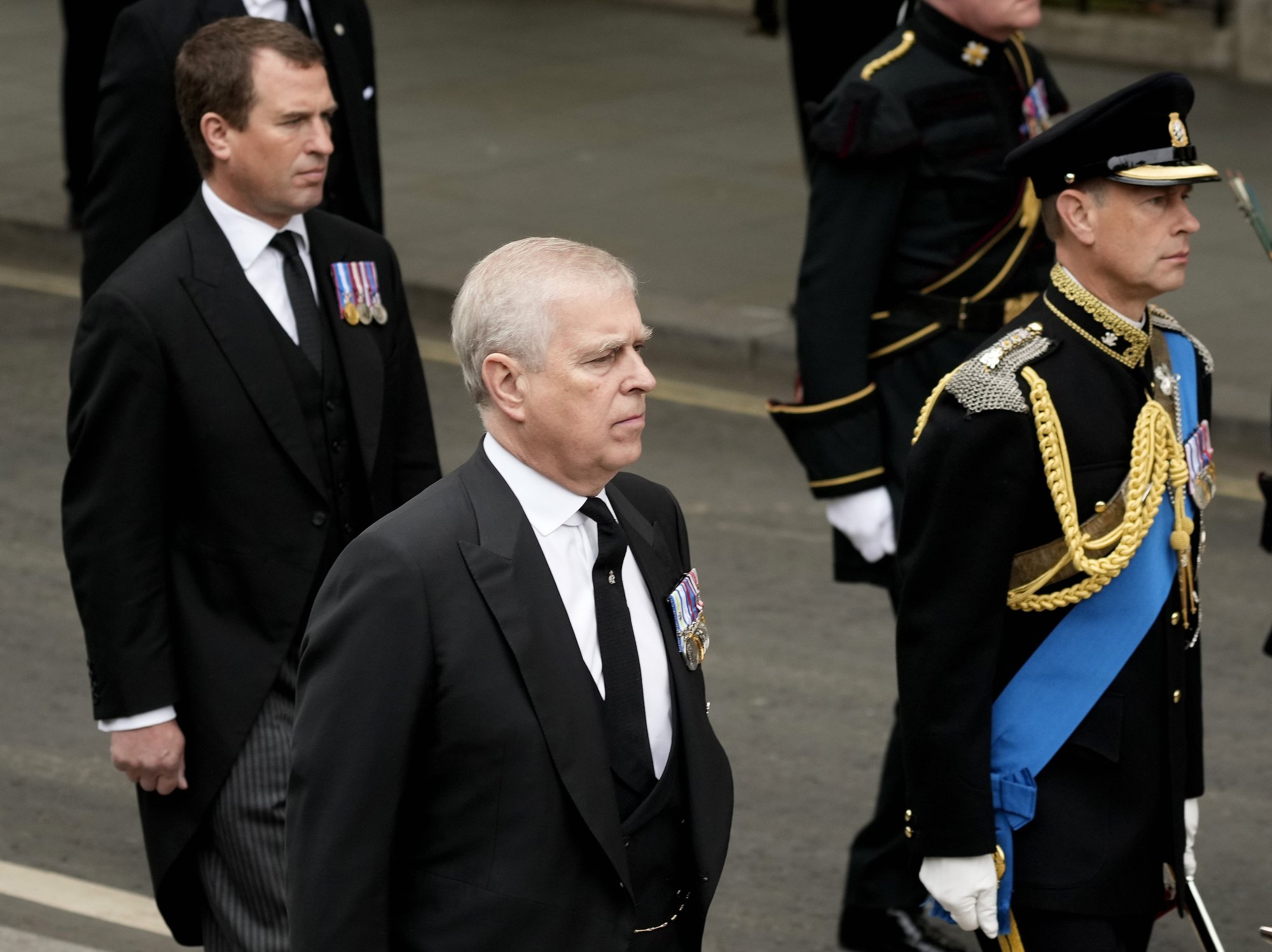 Peter Phillips and Andrew Mountbatten-Windsor