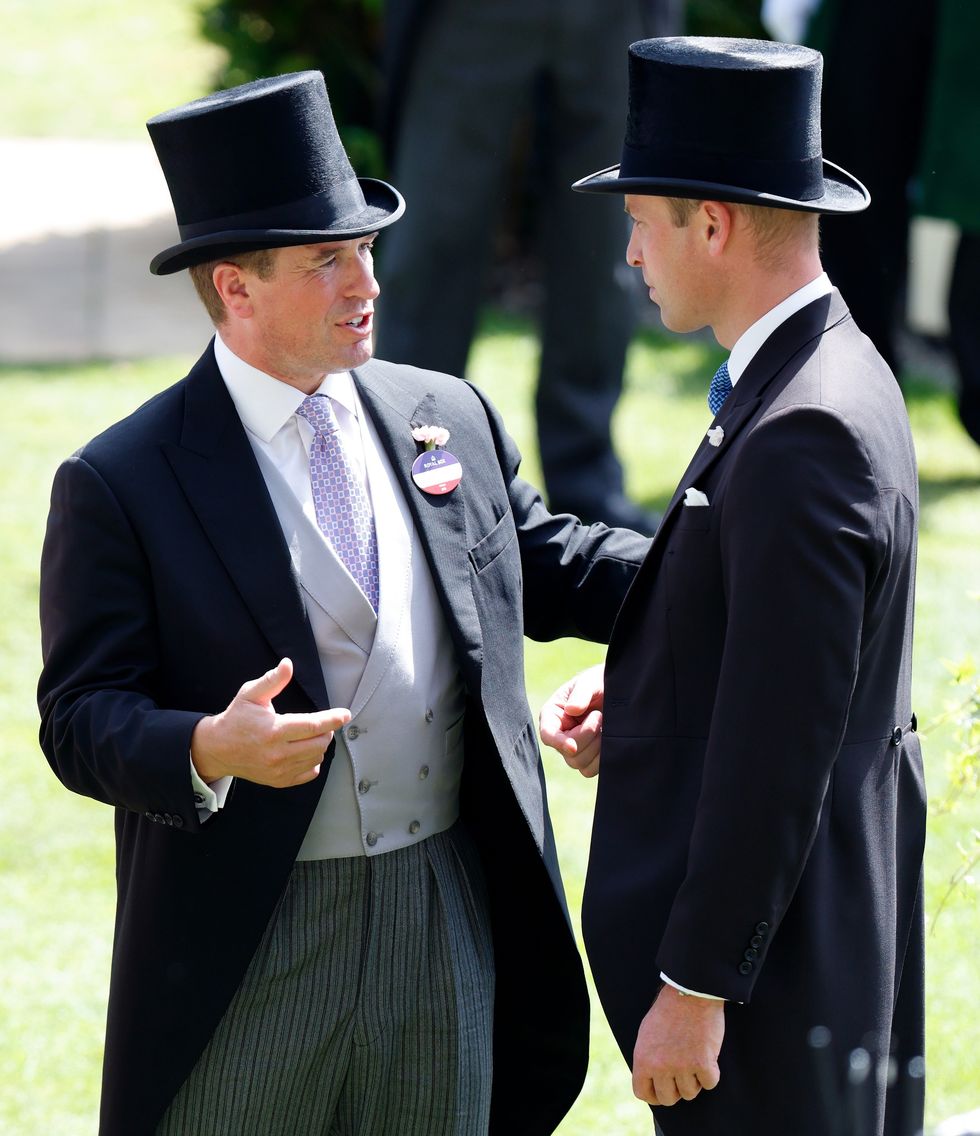 Peter Phillips and Prince William