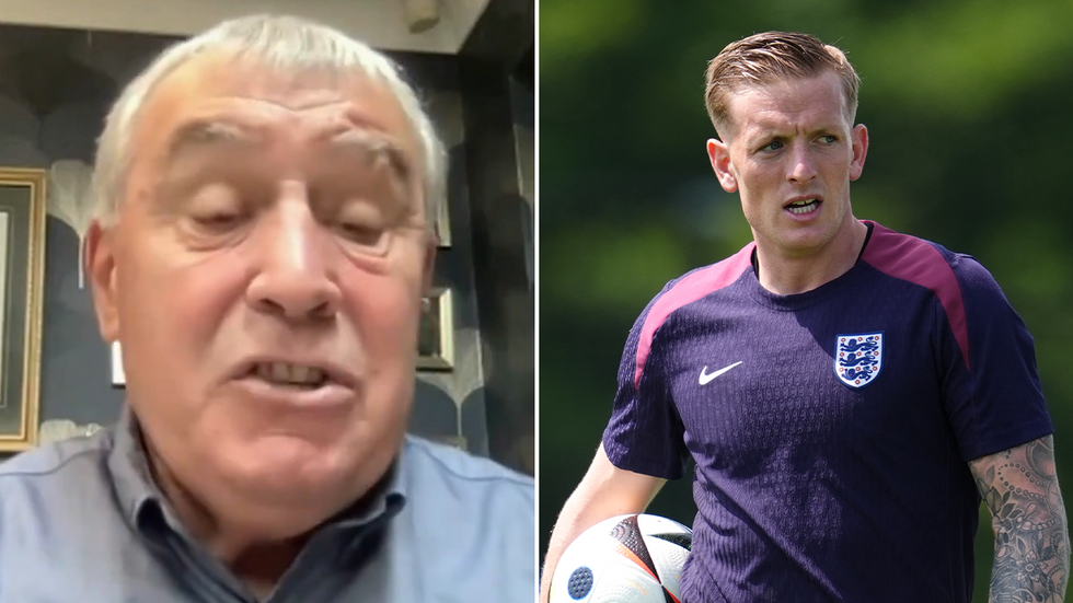Peter Shilton and Jordan Pickford