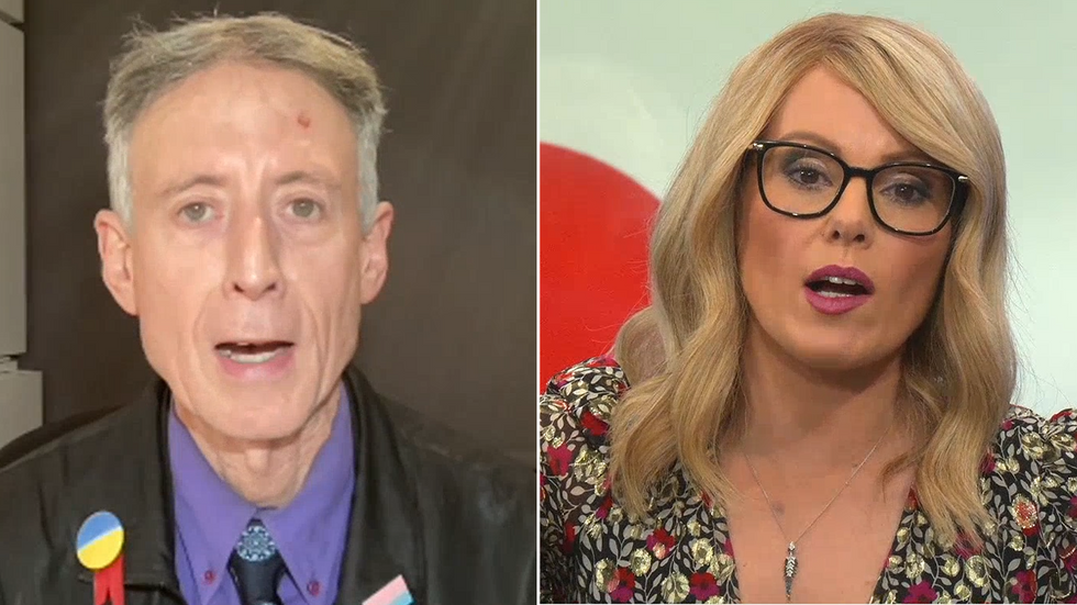 Peter Tatchell and Michelle Dewberry