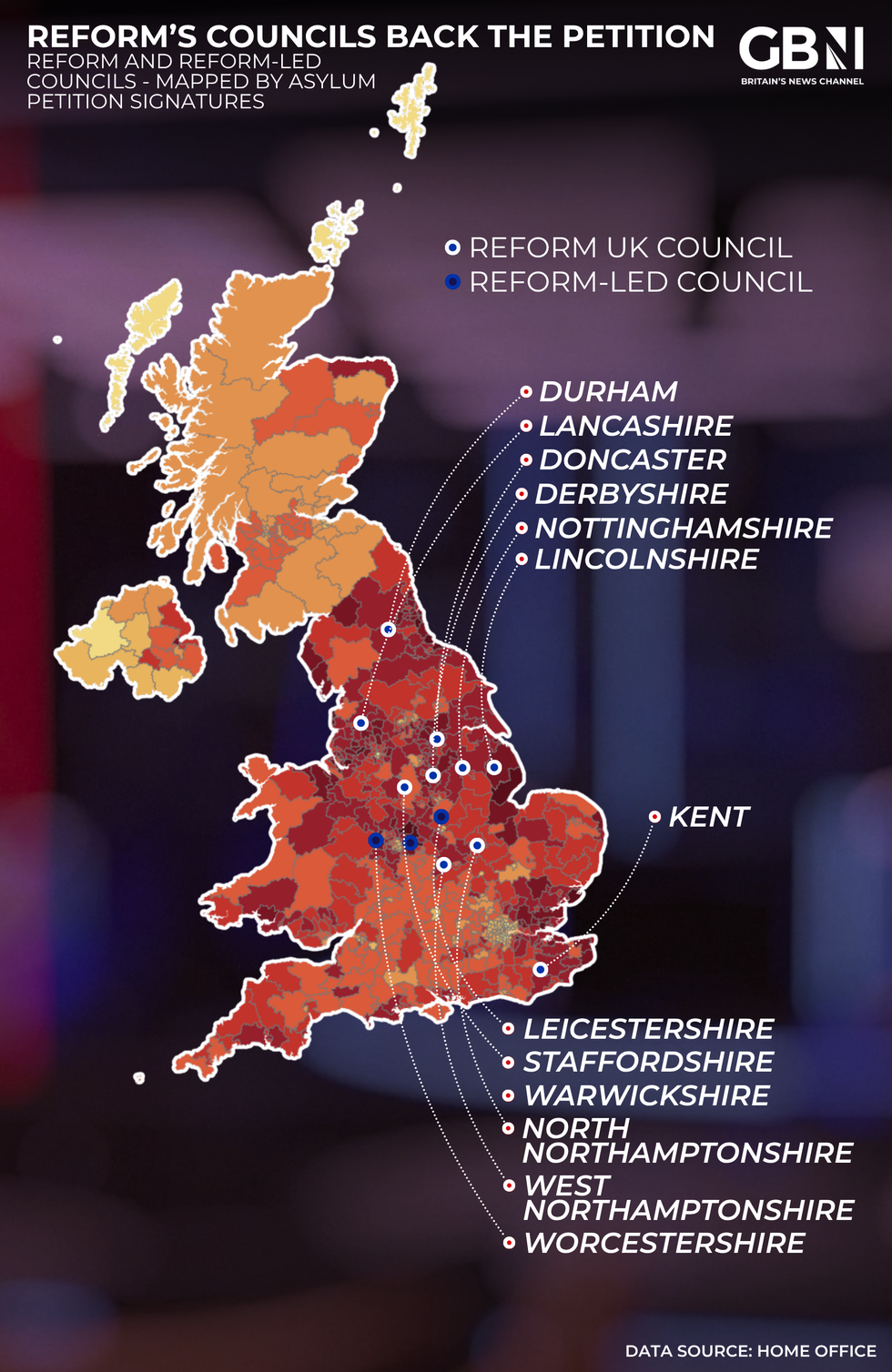 Petition hotspots