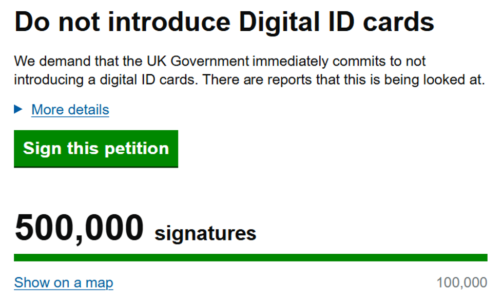 Petition reaches 500,000 signatures