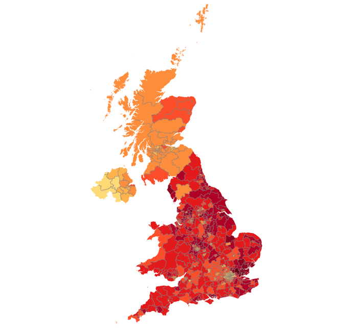 Petition support map