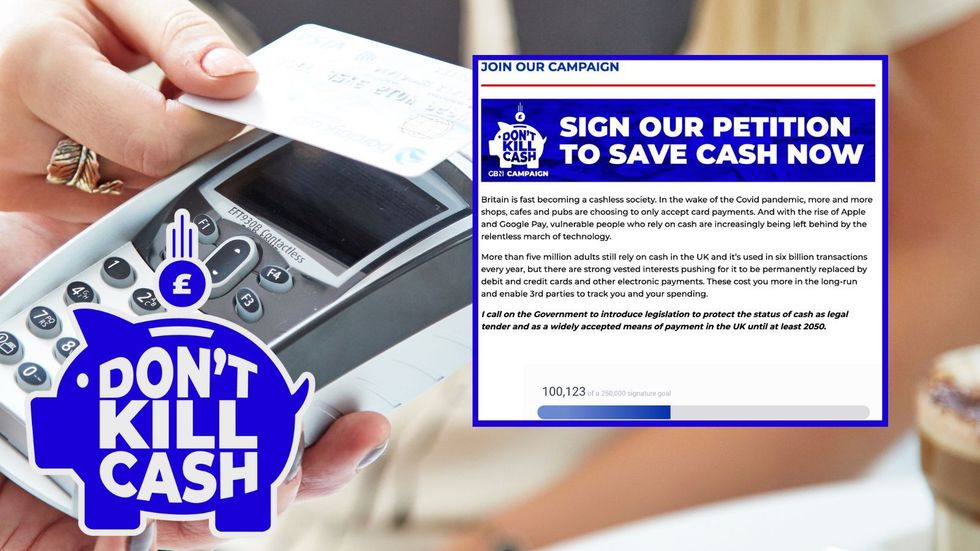 Petition with card reader