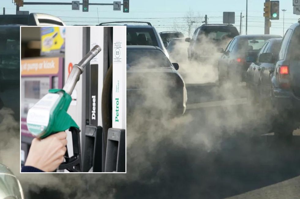 Petrol and diesel drivers and emissions from car exhausts