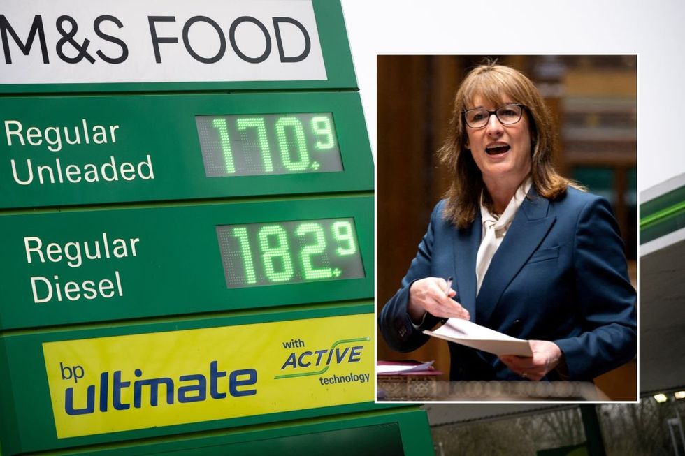 Petrol and diesel prices, and Chancellor Rachel Reeves