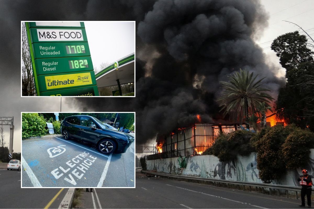 Petrol prices, an explosion in Iran and an electric car charging