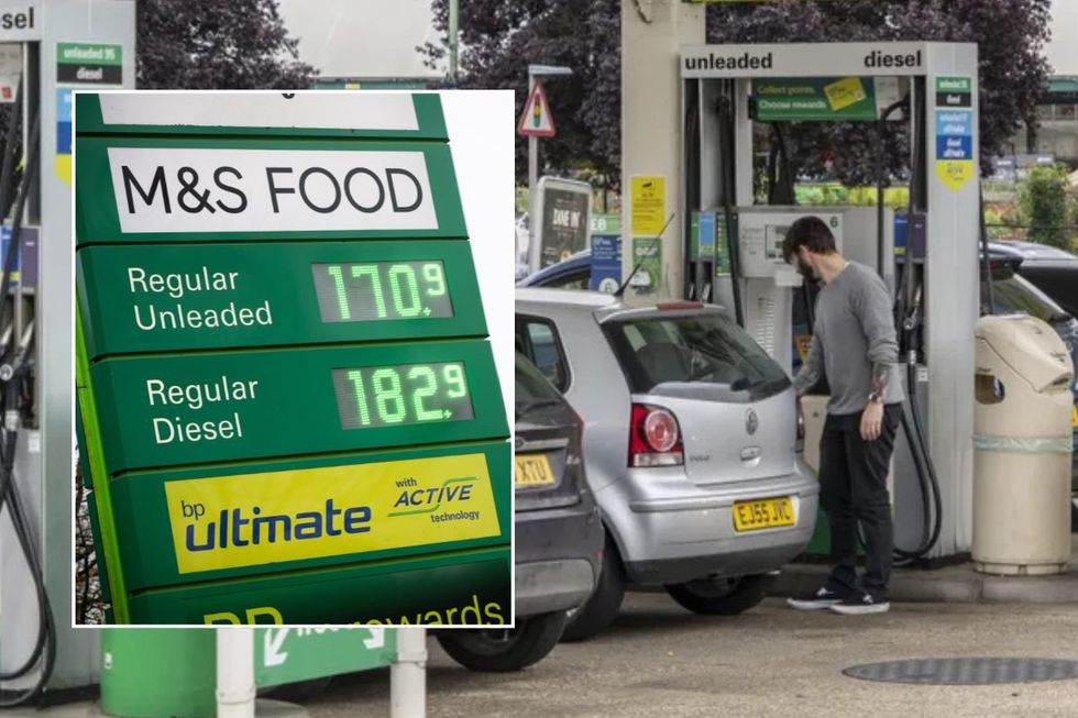 Petrol prices and a petrol station