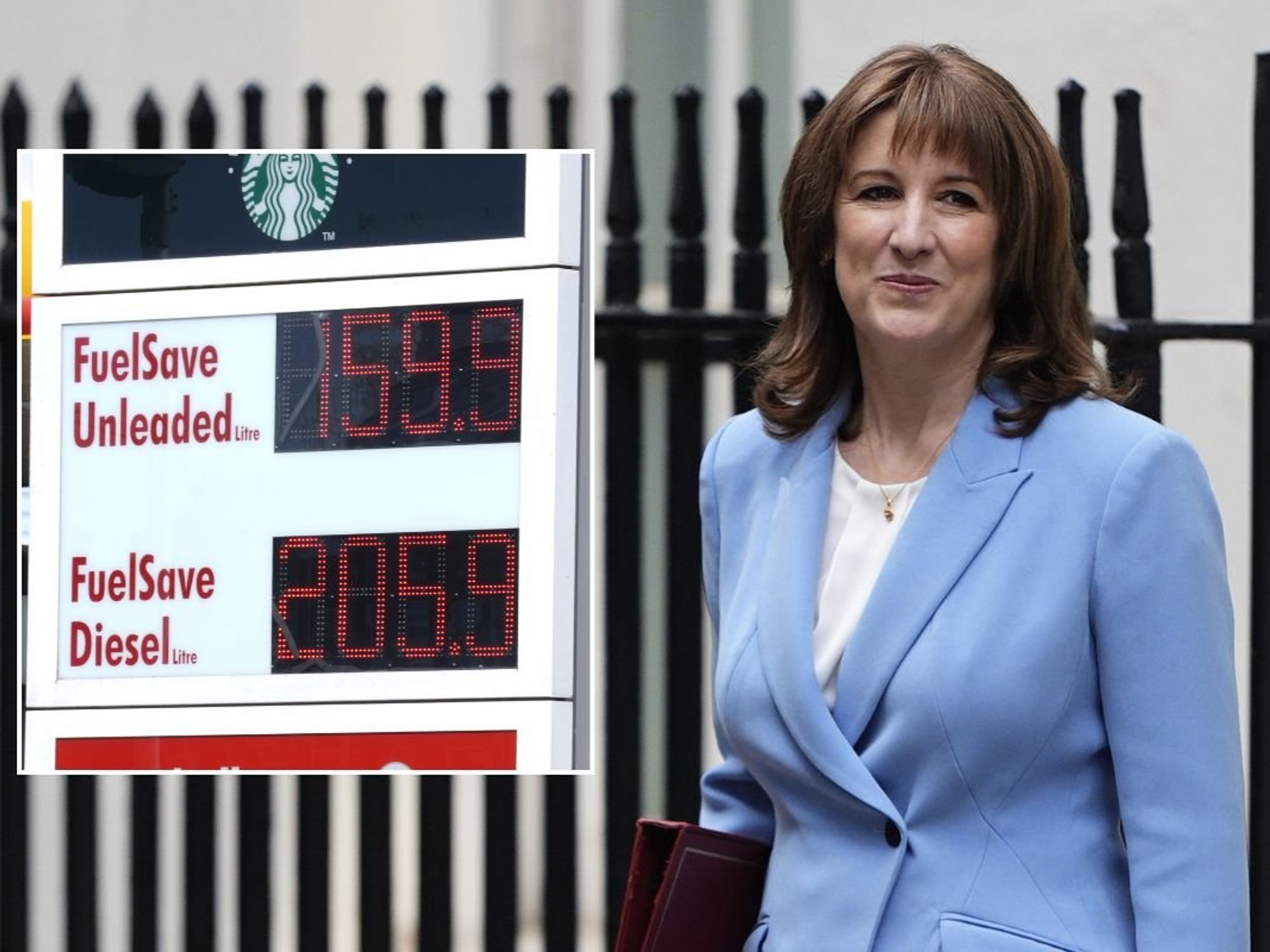 Petrol prices and Chancellor Rachel Reeves