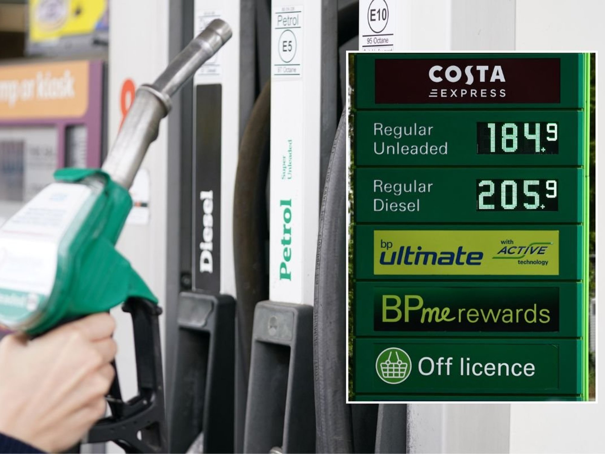 Petrol pump and fuel prices