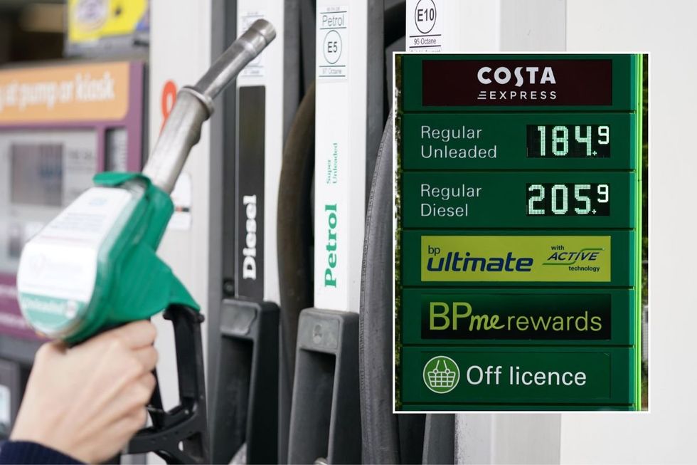 Petrol pump and fuel prices