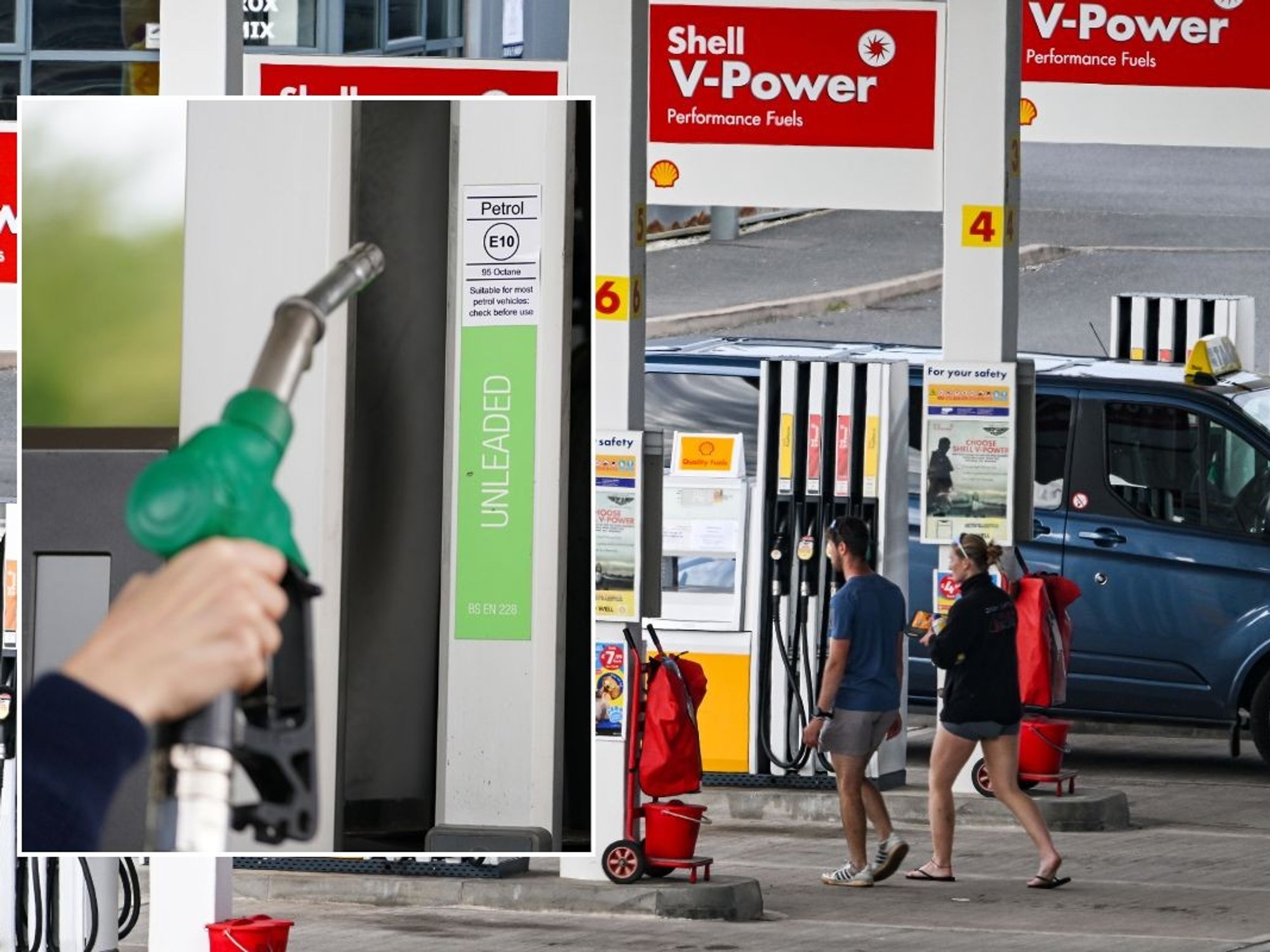 Petrol pump and fuel station