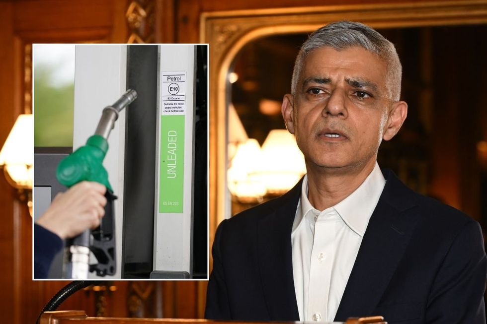 Petrol pump and London Mayor Sadiq Khan