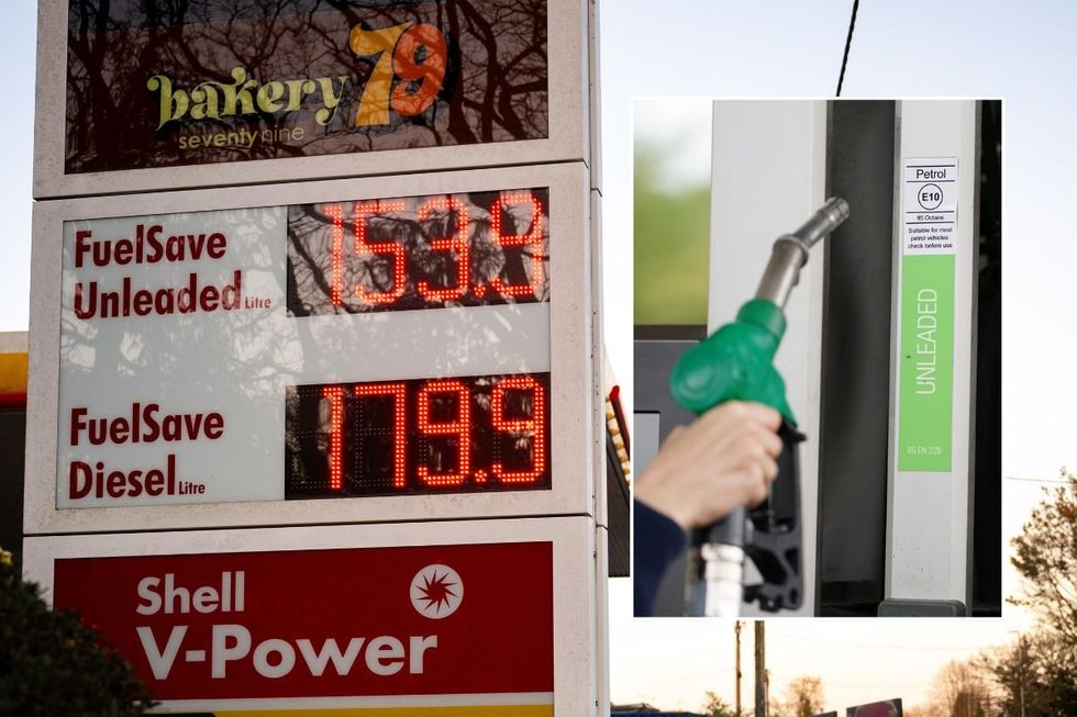 PEtrol station and a petrol pump