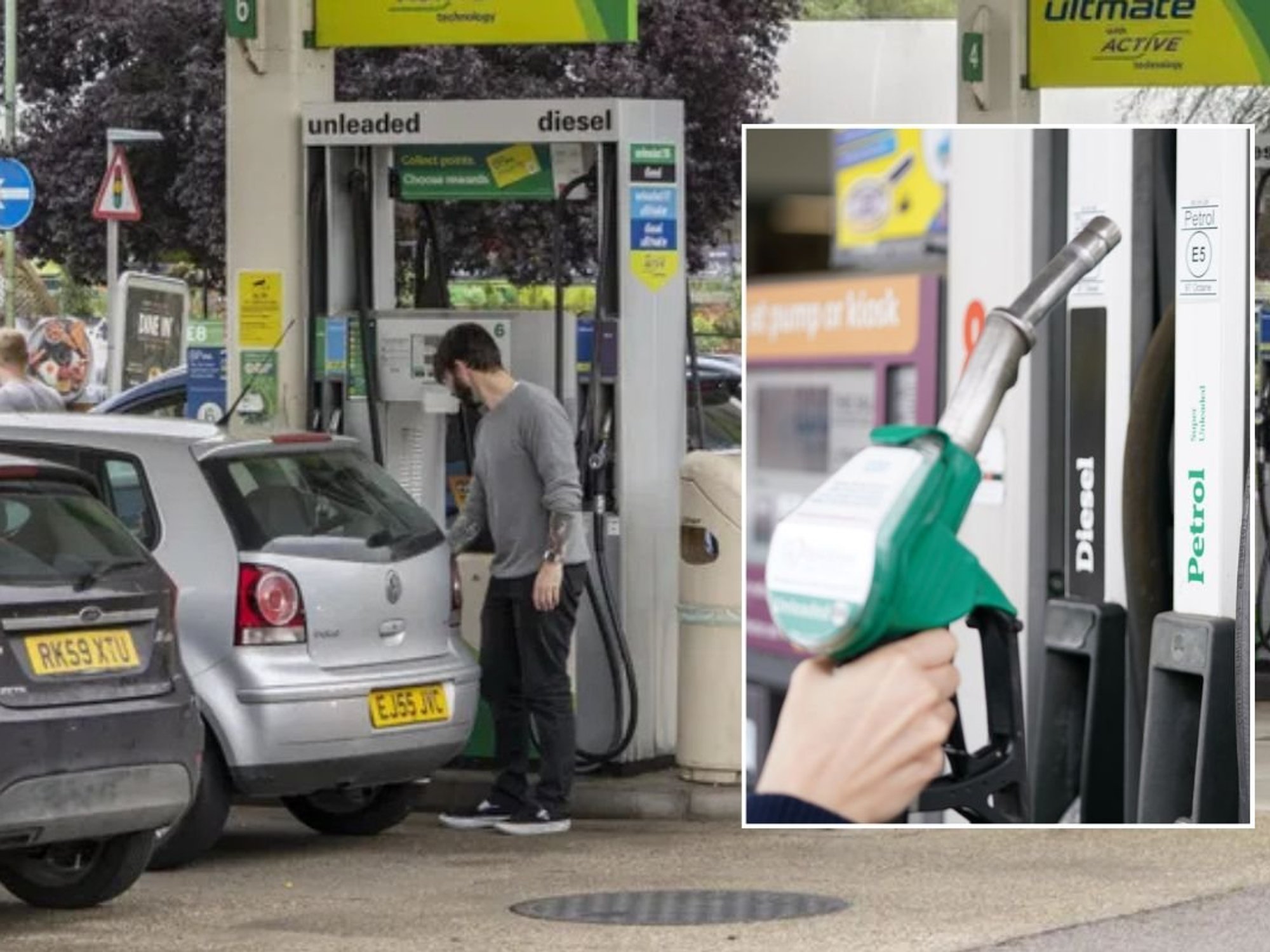 Petrol station and a petrol pump