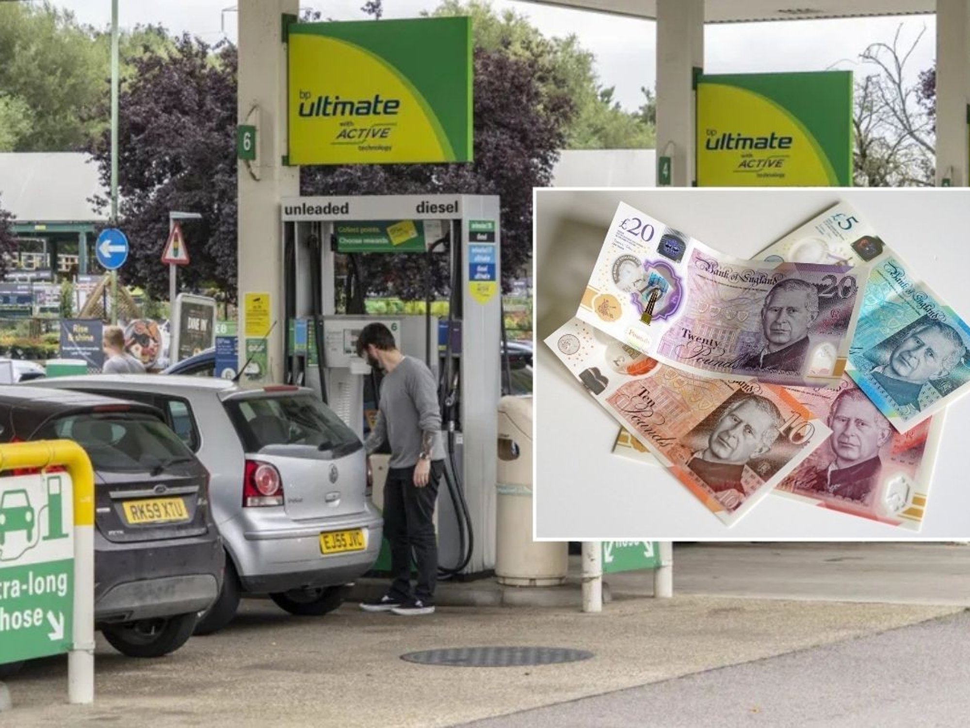 Petrol station and a UK petrol station