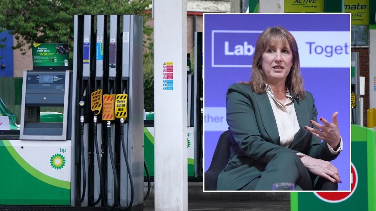 Petrol station and Chancellor Rachel Reeves