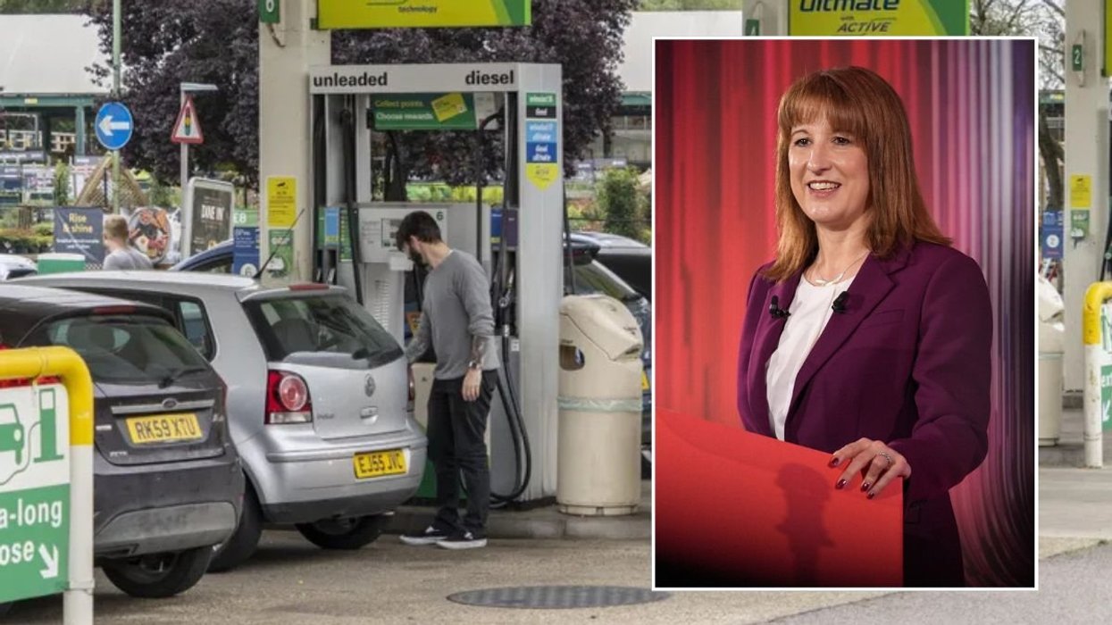 Petrol station and Chancellor Rachel Reeves
