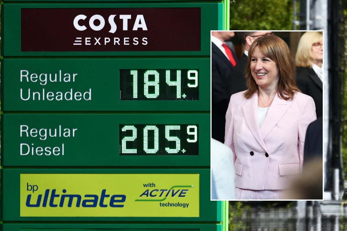 Petrol station and Chancellor Rachel Reeves