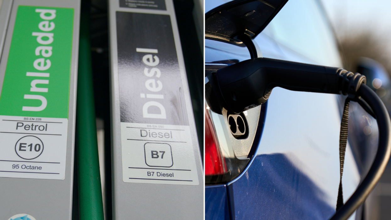 Petrol station and EV charger