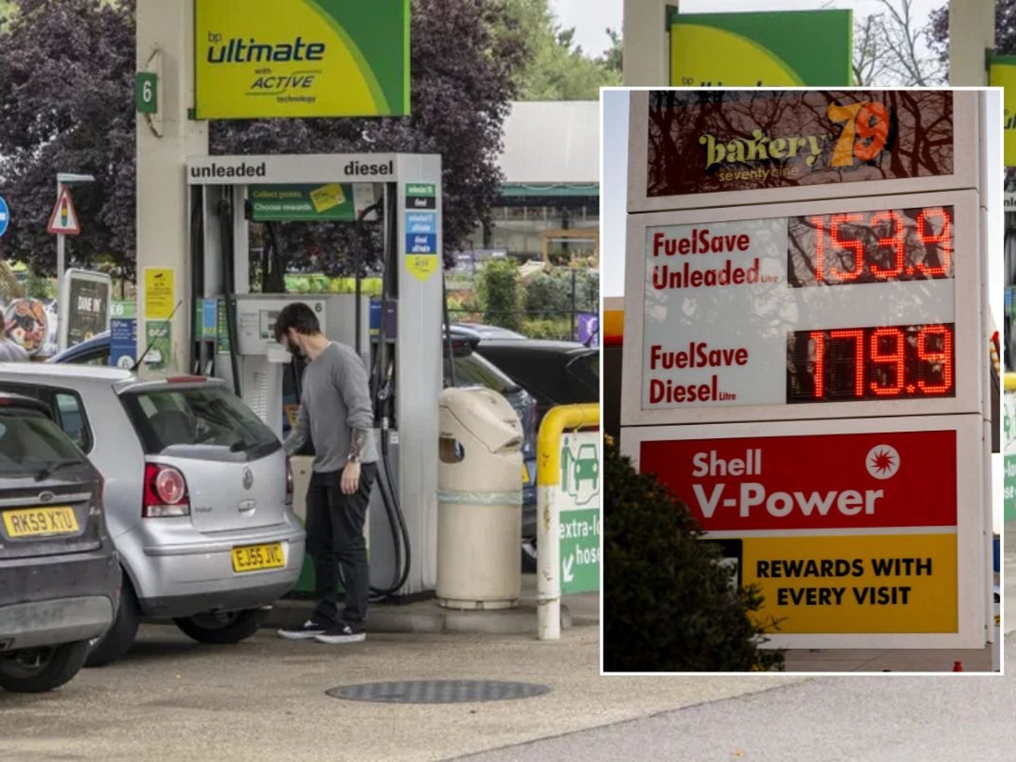 Petrol station and expensive fuel prices