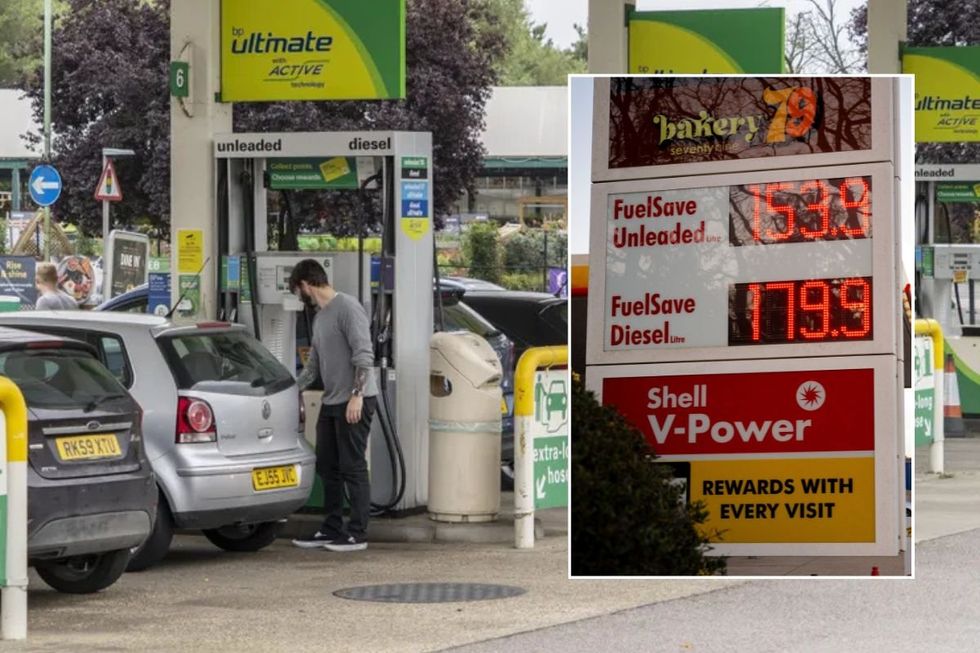 Petrol station and expensive fuel prices