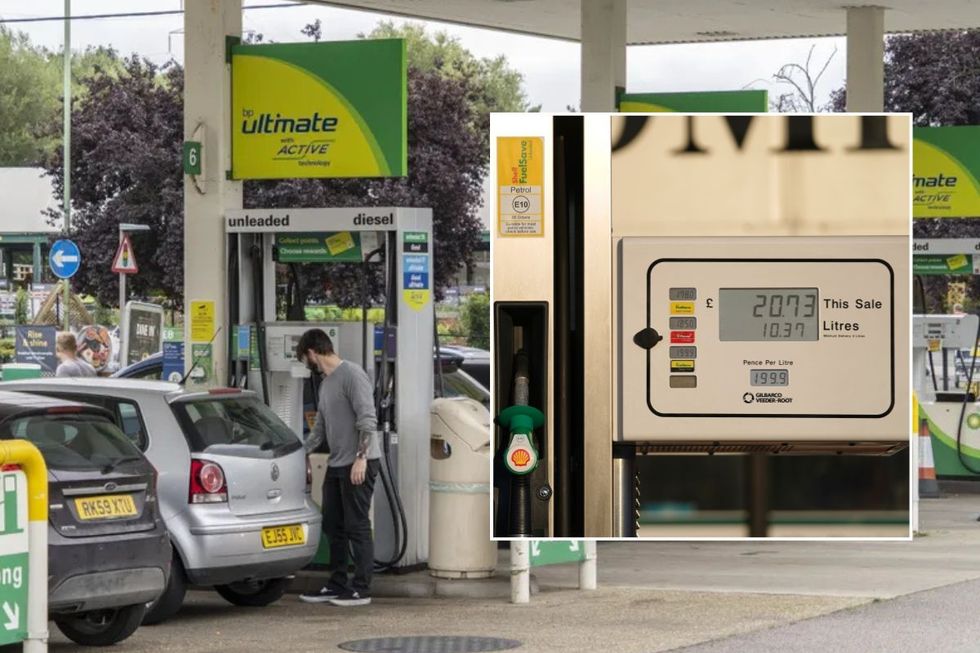 Petrol station and fuel prices