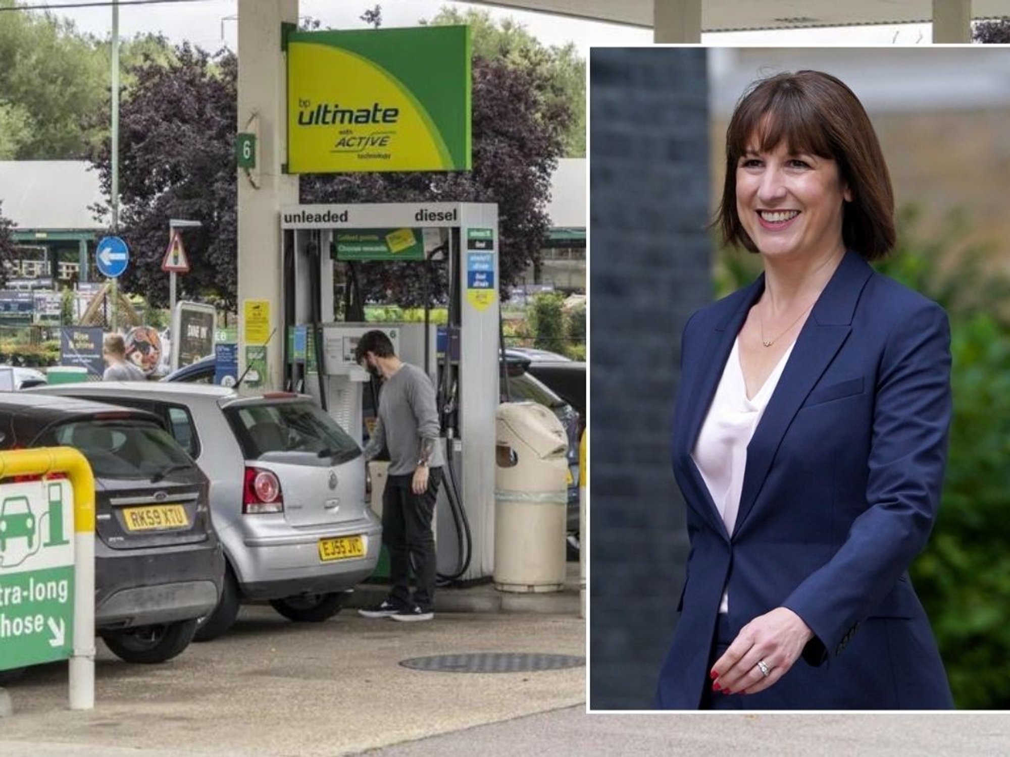 Petrol station and Rachel Reeves