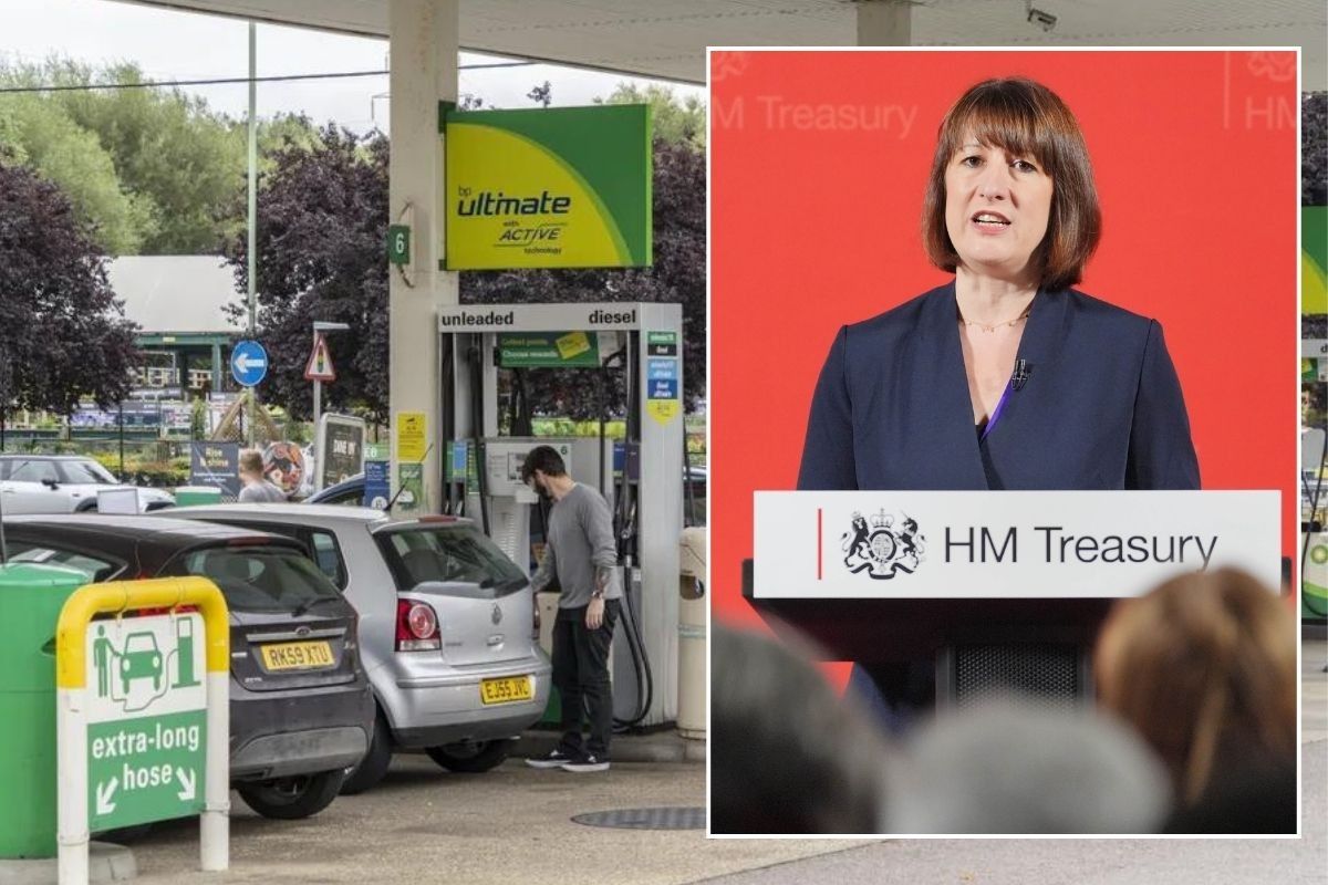 Petrol station and Rachel Reeves