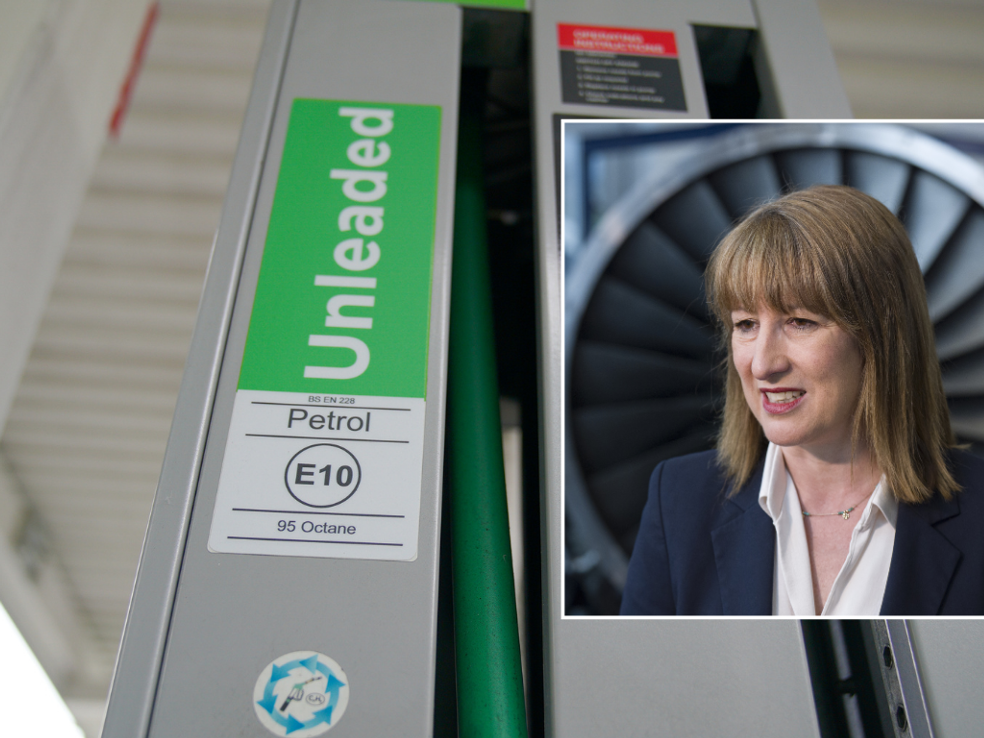 Petrol station and Rachel Reeves