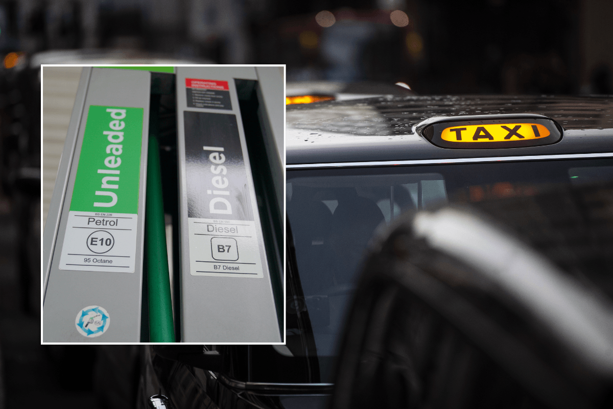 Petrol station and taxi rank