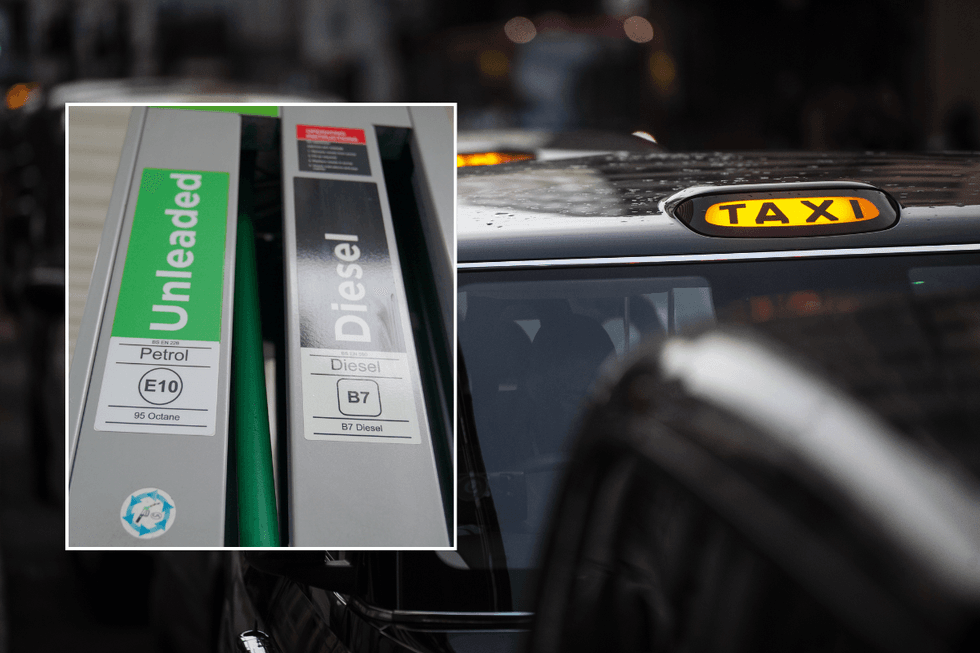 Petrol station and taxi rank