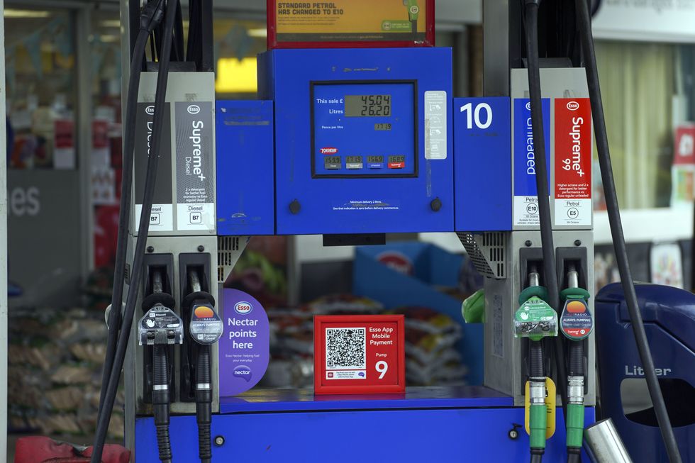 Petrol station with pay point