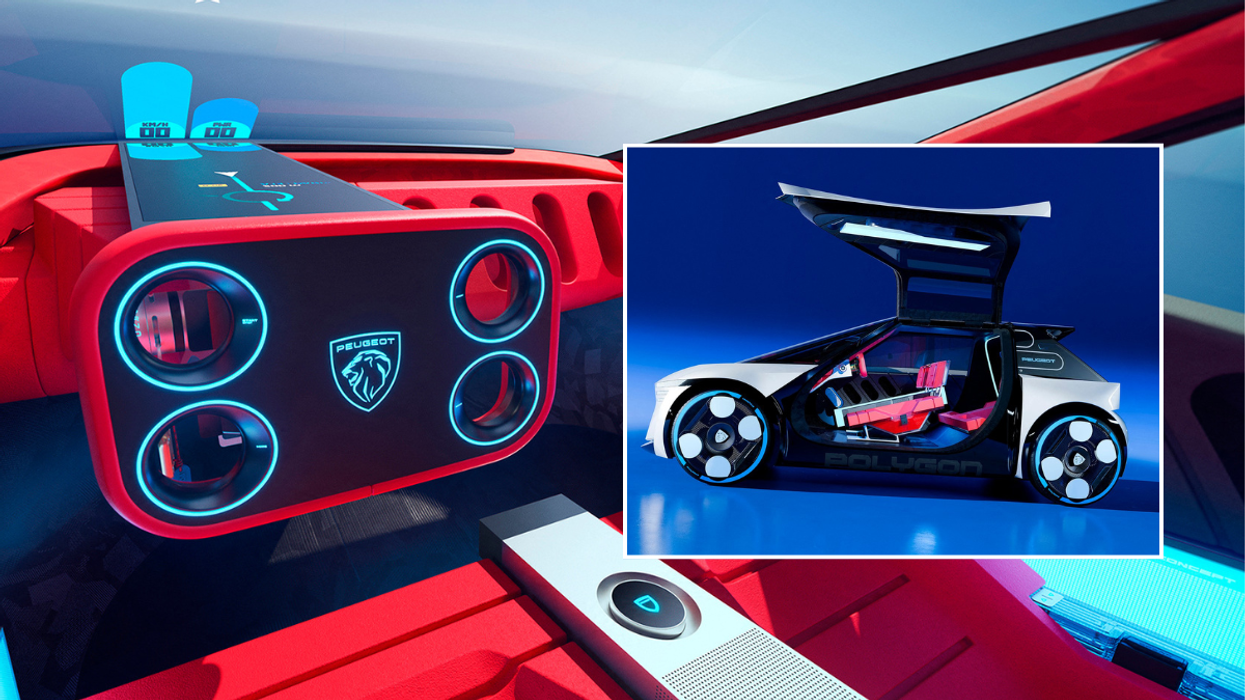 Peugeot Polygon Concept with Hypersquare steering wheel